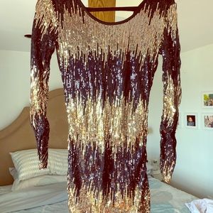 Glamorous dress / Black and gold - no defects!